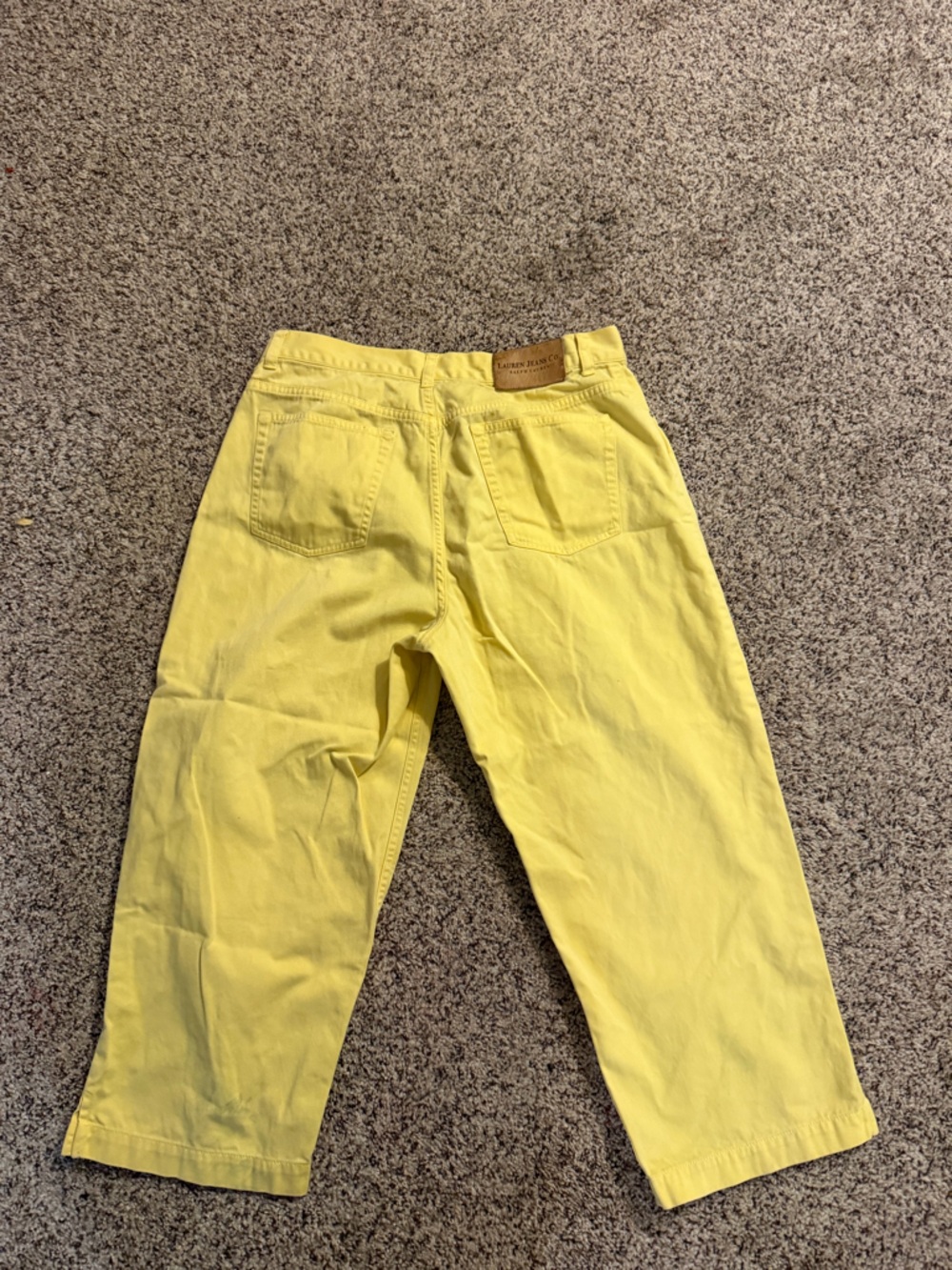 Ralph Lauren Yellow Cotton Capris
